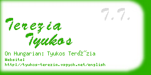 terezia tyukos business card